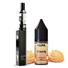 Pack Justfog Q16 con Liquido cremoso VAPR. Crunchy